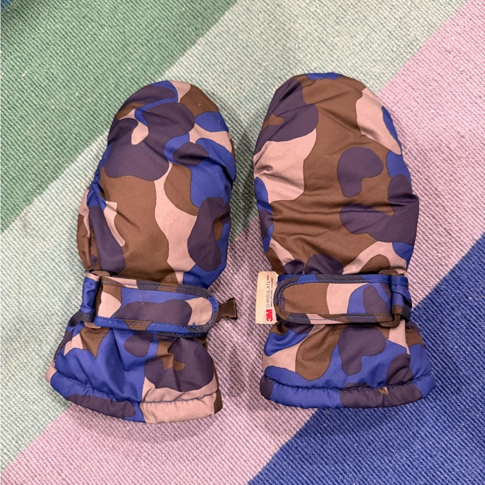 Mini Boden All-Weather Waterproof Ski Mittens, Size S